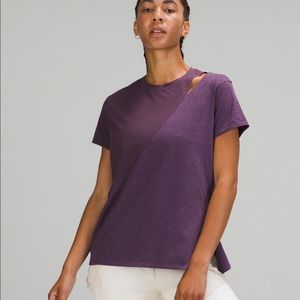 Lululemon LA relaxed tee purple size 4 NWT